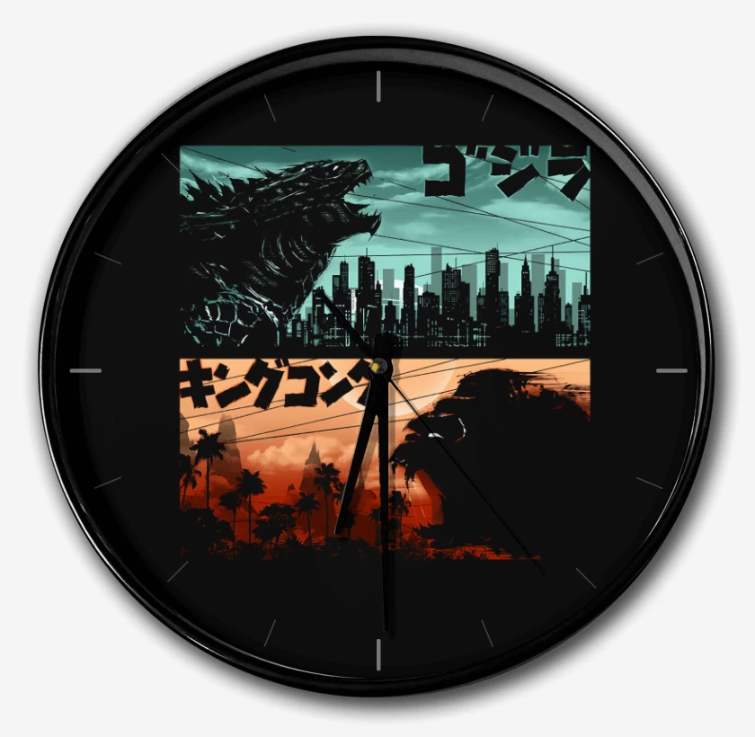 Reloj Negro de Kong vs Zilla
