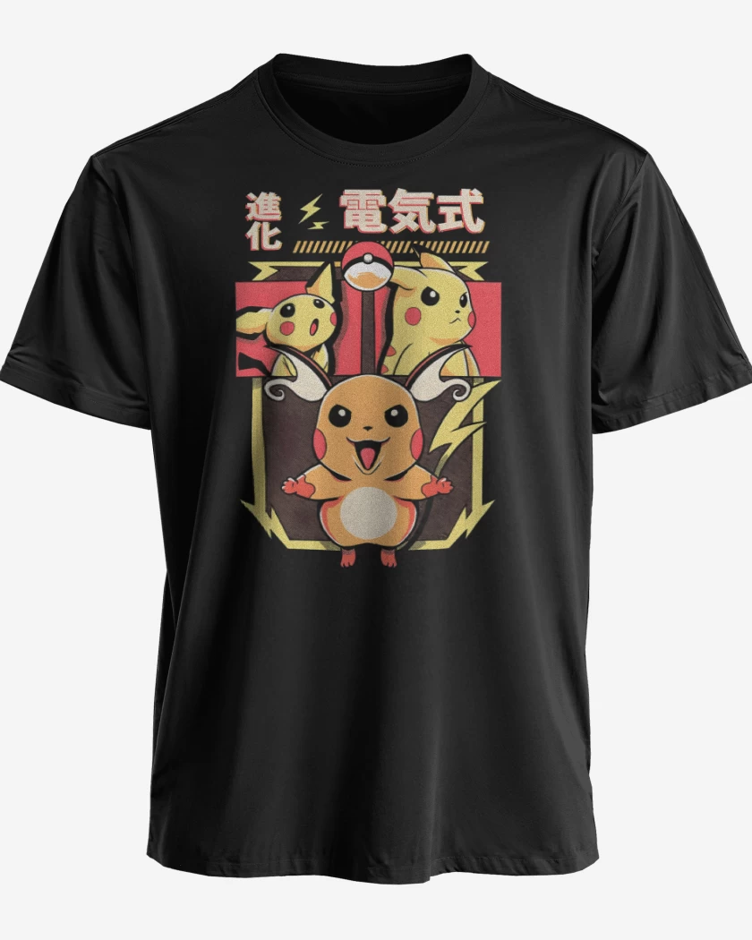 Polera premium Negro de Los Chu