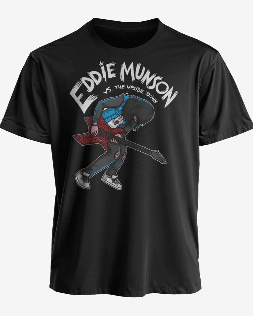 Polera premium Negro de Munson vs Upside Down