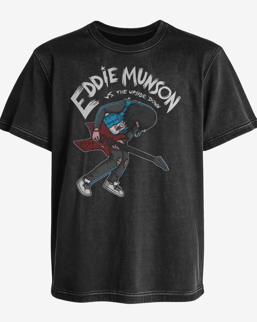 Polera desgastada Munson vs Upside Down