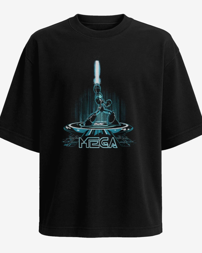 Polera Oversize Negro de Mega