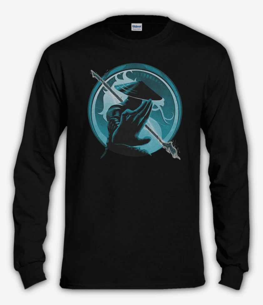 Polera manga larga Negro de Raiden