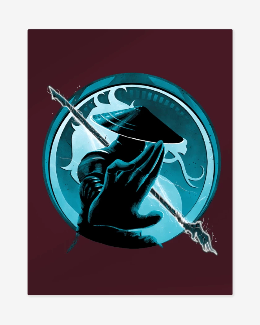 Print metalico Burdeo de Raiden
