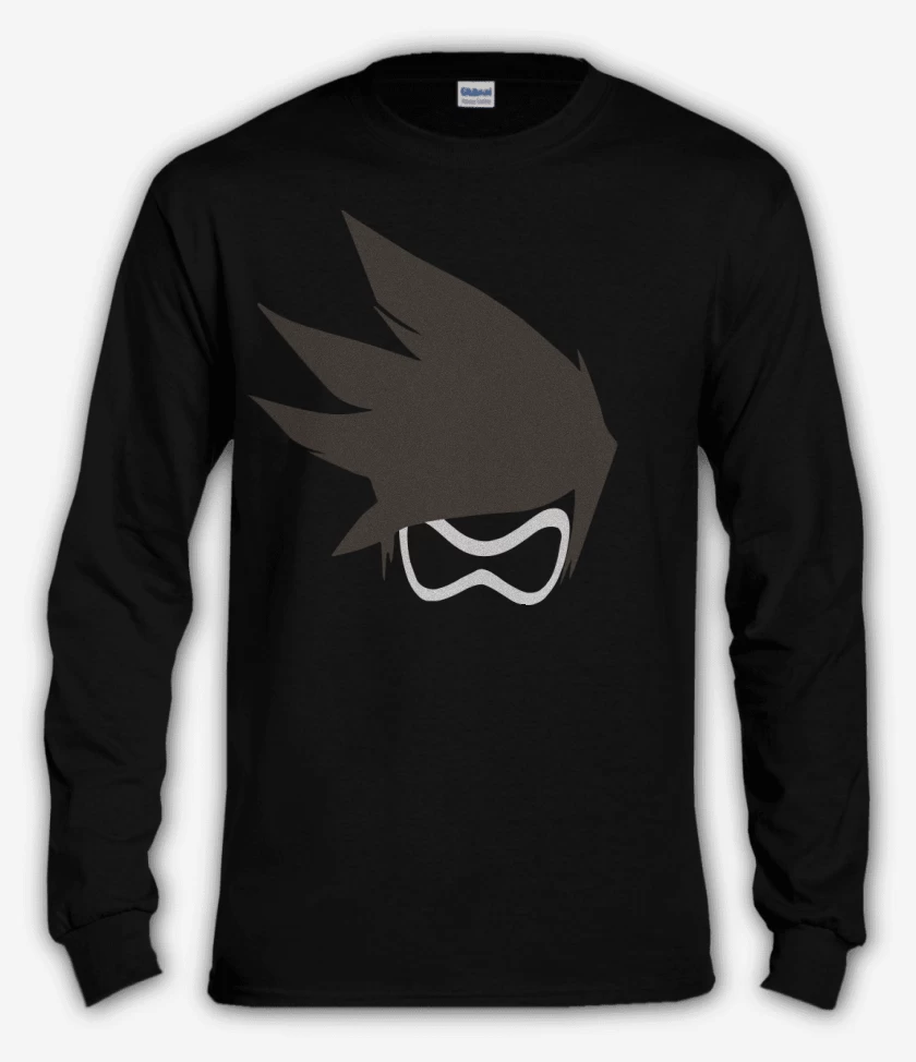 Polera manga larga Negro de Tracer
