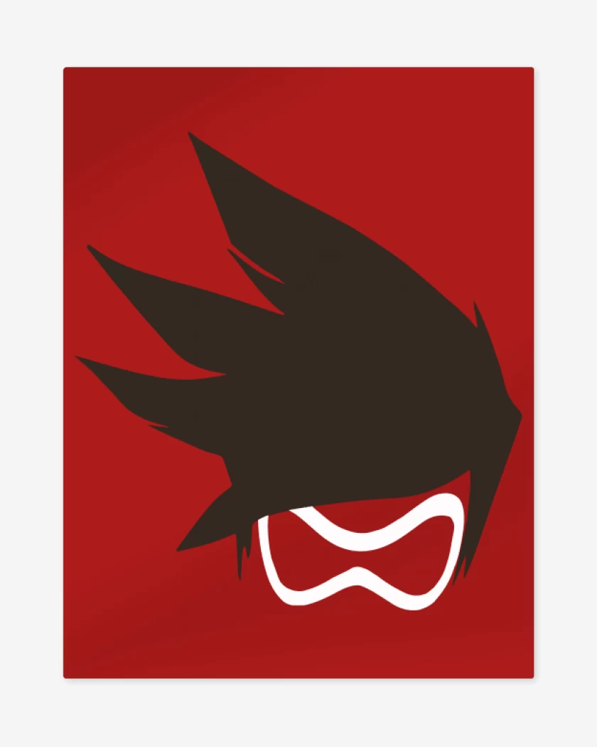 Print metalico Rojo de Tracer