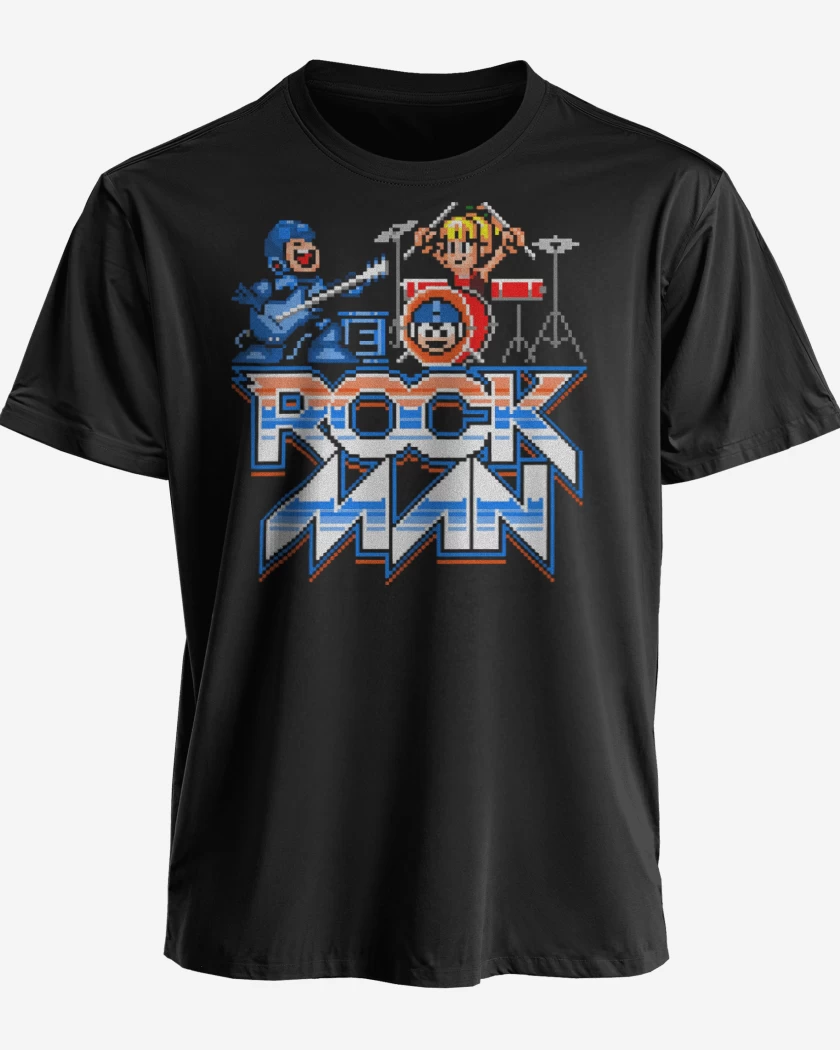 Polera premium Negro de Rock Man