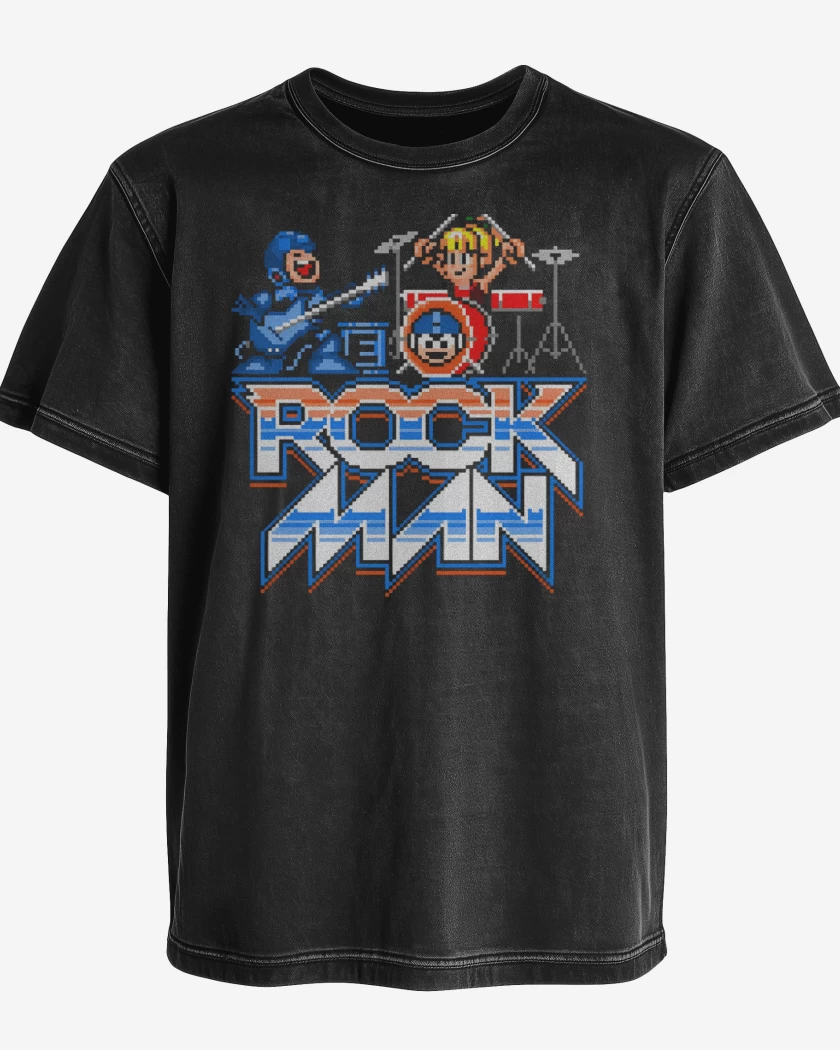 Polera desgastada Rock Man