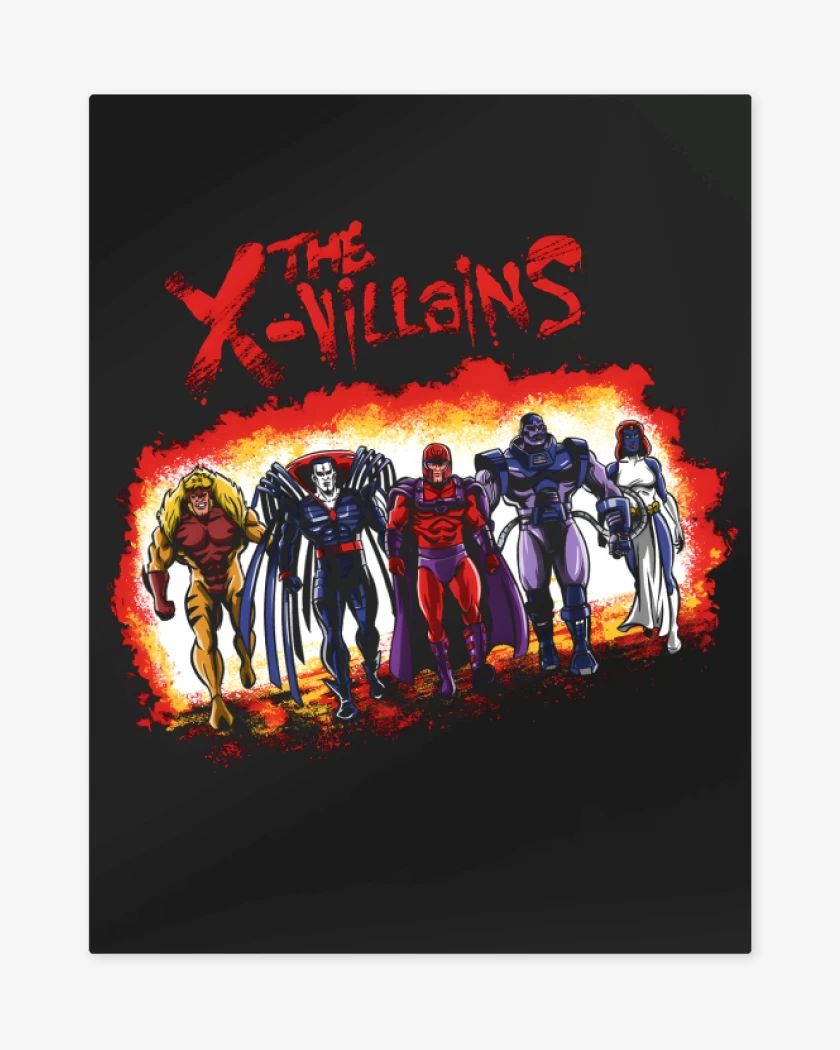 Print metalico Negro de The X-Villains