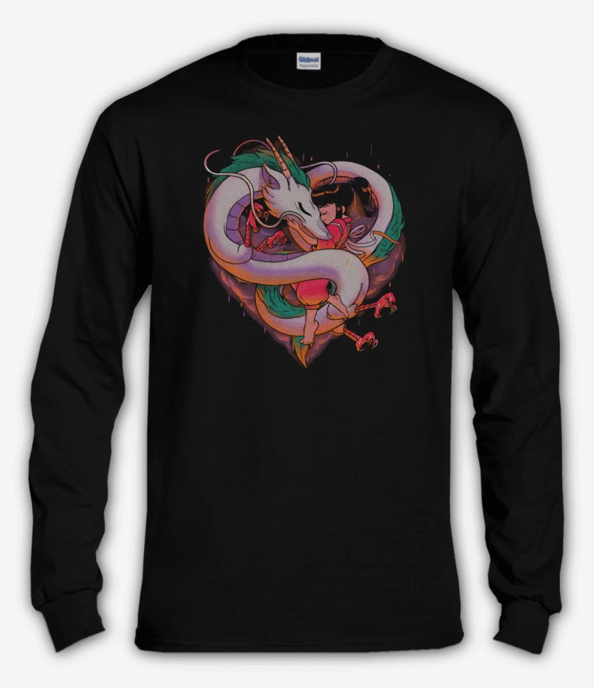 Polera manga larga Negro de Corazón Viajero