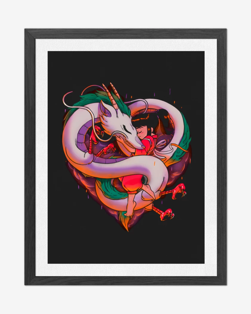 Cuadro decorativo Negro de Corazón Viajero