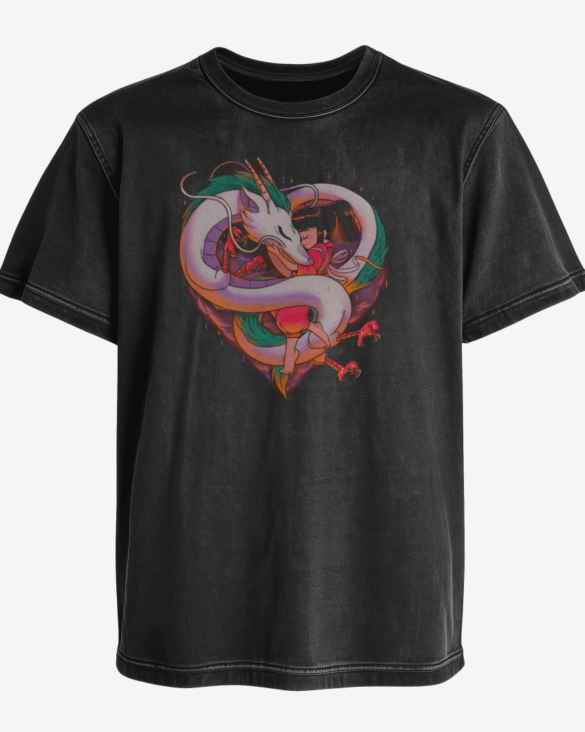 Polera desgastada Corazón Viajero