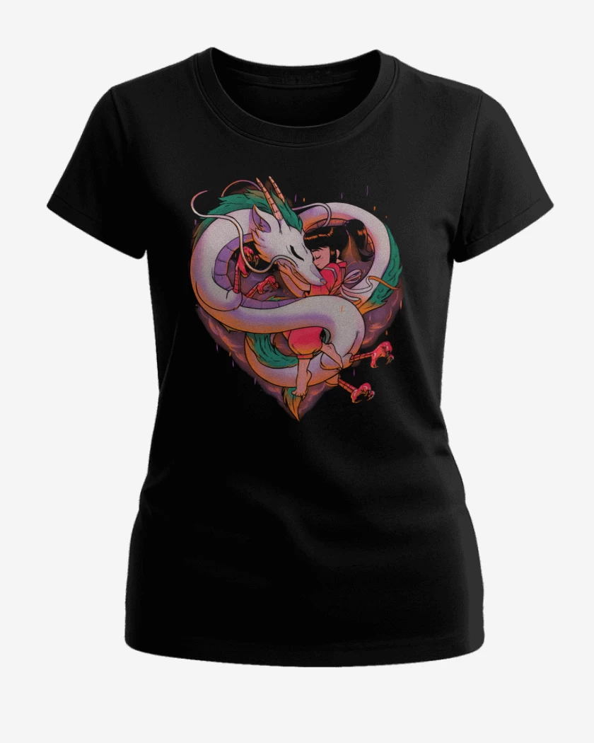 Polera de Mujer Negro de Corazón Viajero