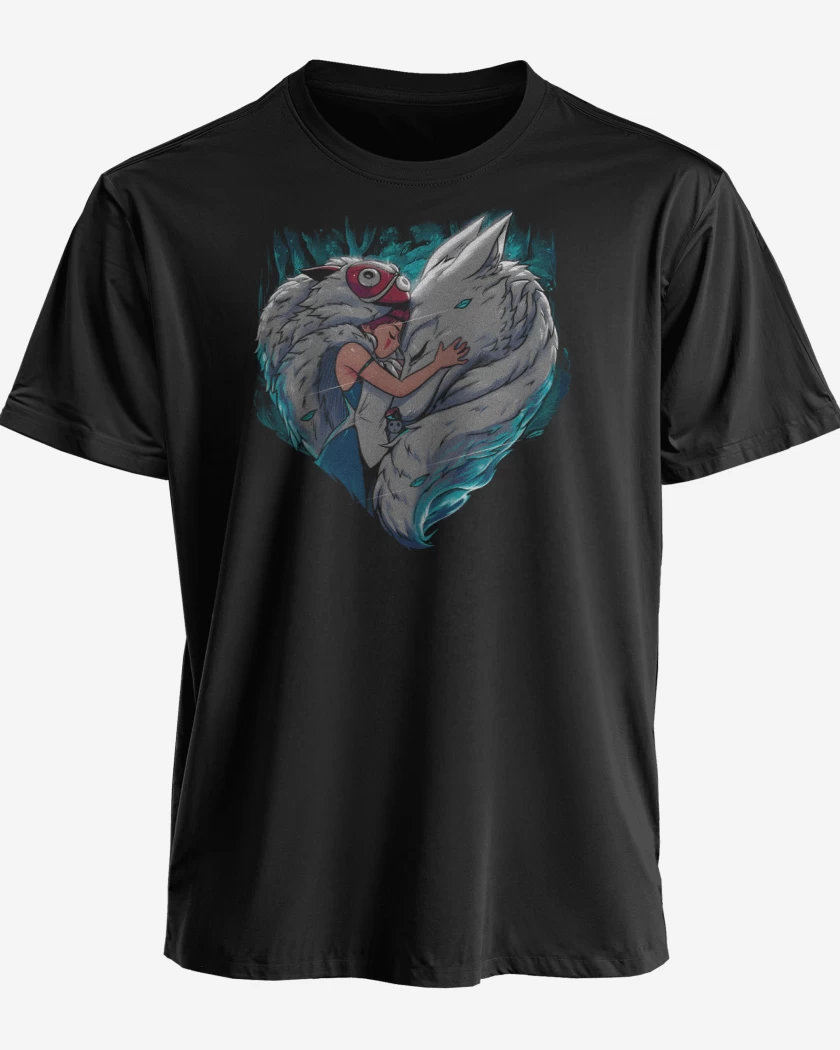 Polera premium Negro de Corazón del Bosque