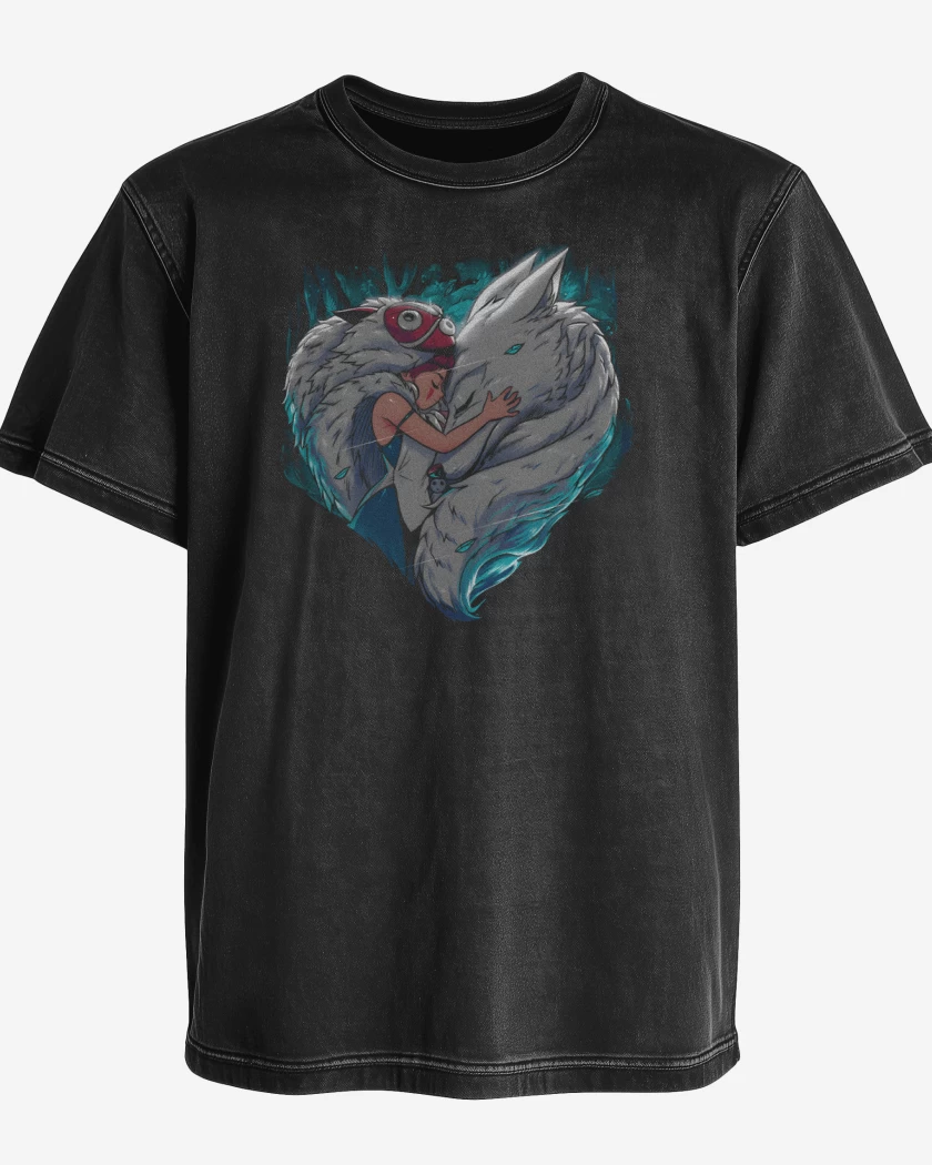 Polera desgastada Corazón del Bosque