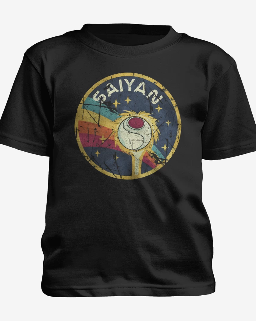 Polera de niño Negro de Saiyan