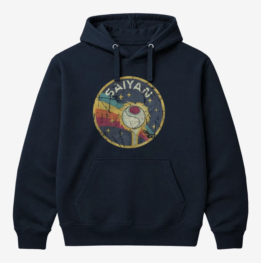 Polerón Canguro Azul Marino de Saiyan