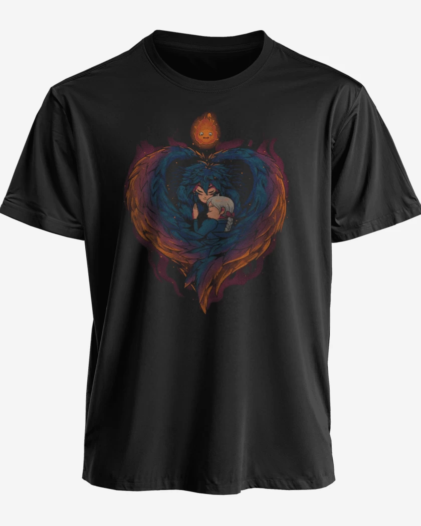 Polera Corazón en Llamas