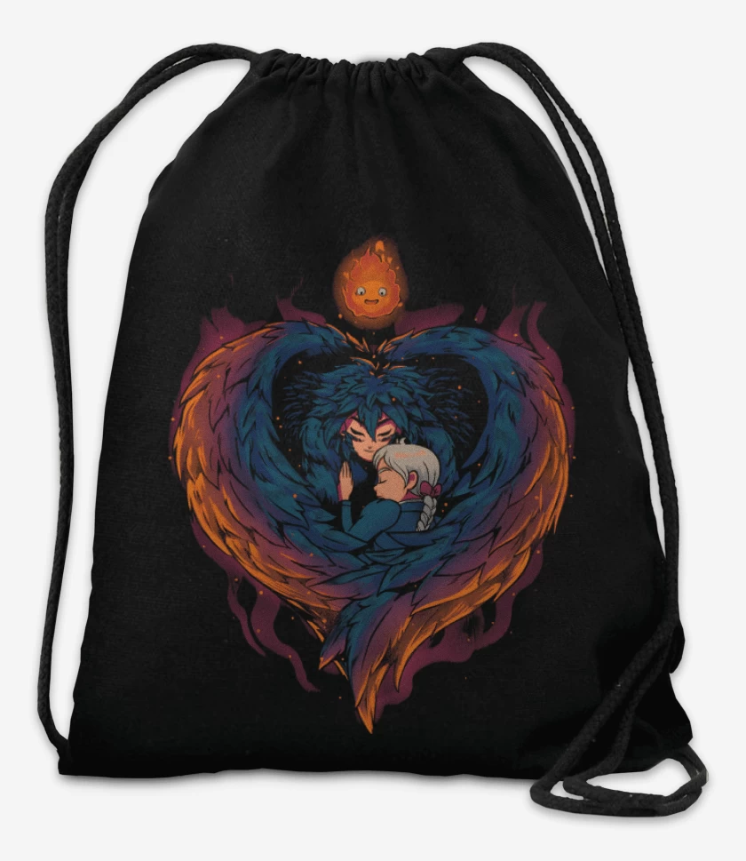 Mochila Corazón en Llamas