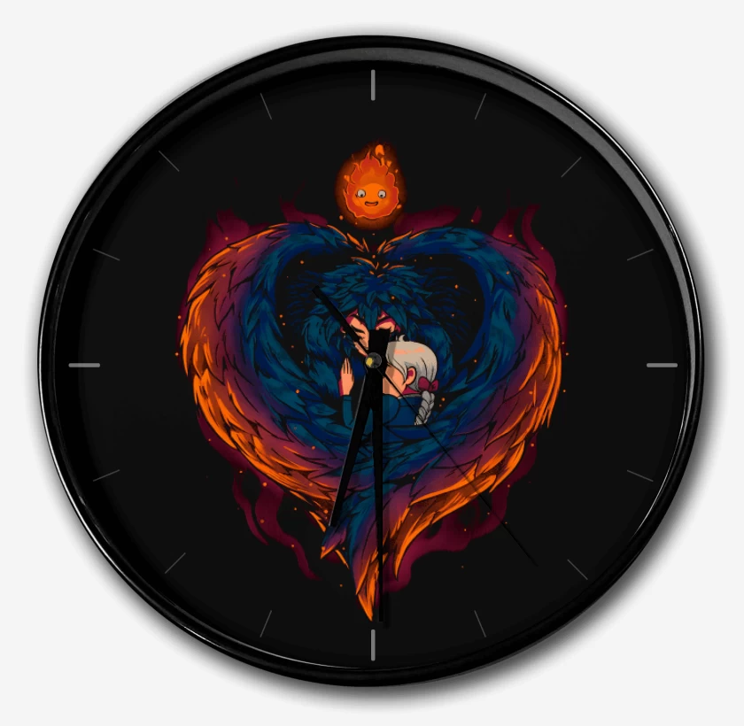 Reloj Corazón en Llamas