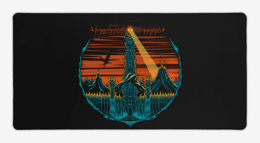 Mouse pad Gamer Negro de El ojo de Sauron