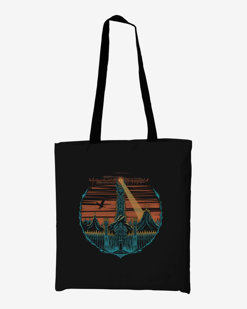 Totebag Negro de El ojo de Sauron