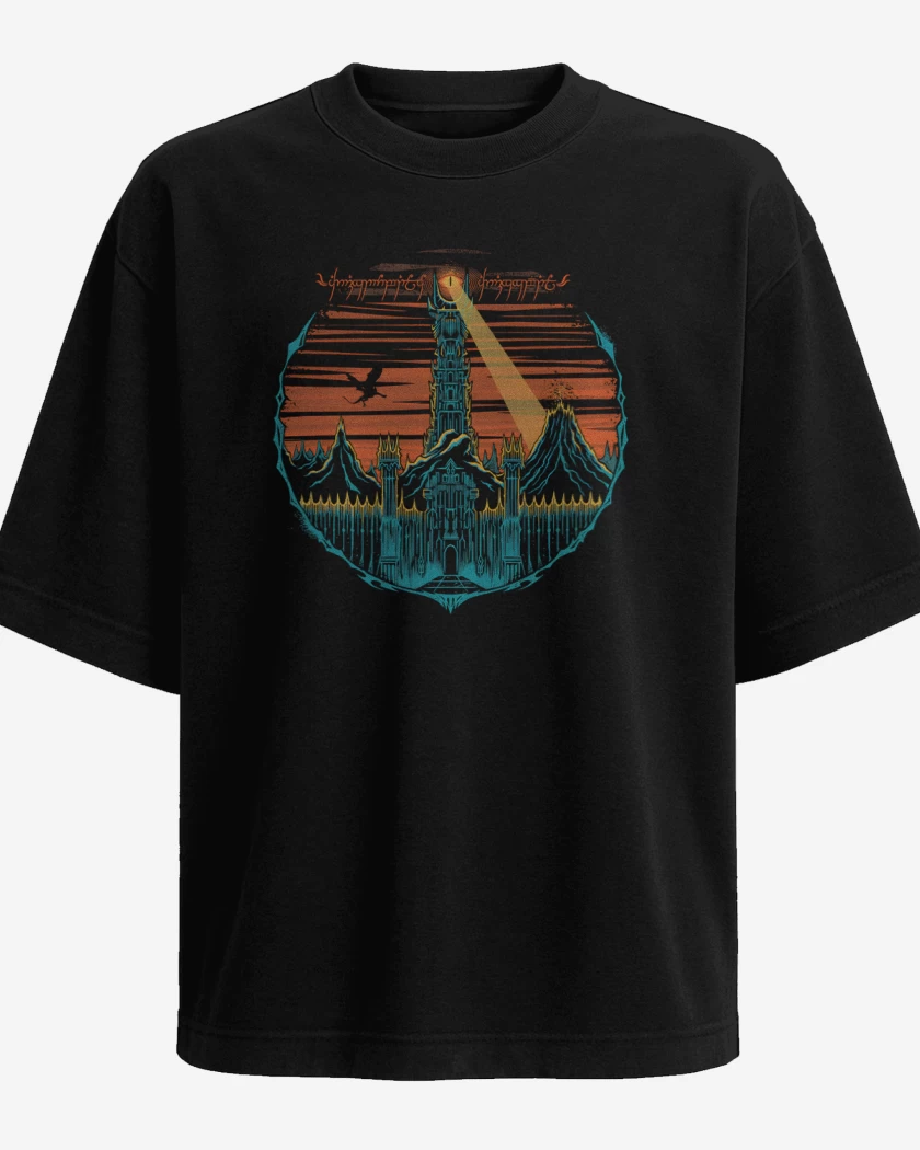 Polera Oversize El ojo de Sauron