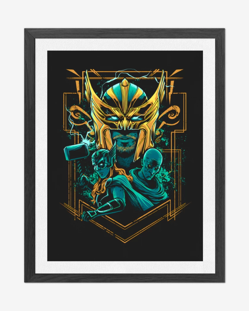 Cuadro decorativo Negro de Thor de Amor & Trueno