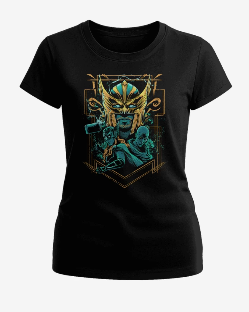 Polera de Mujer Negro de Thor de Amor & Trueno