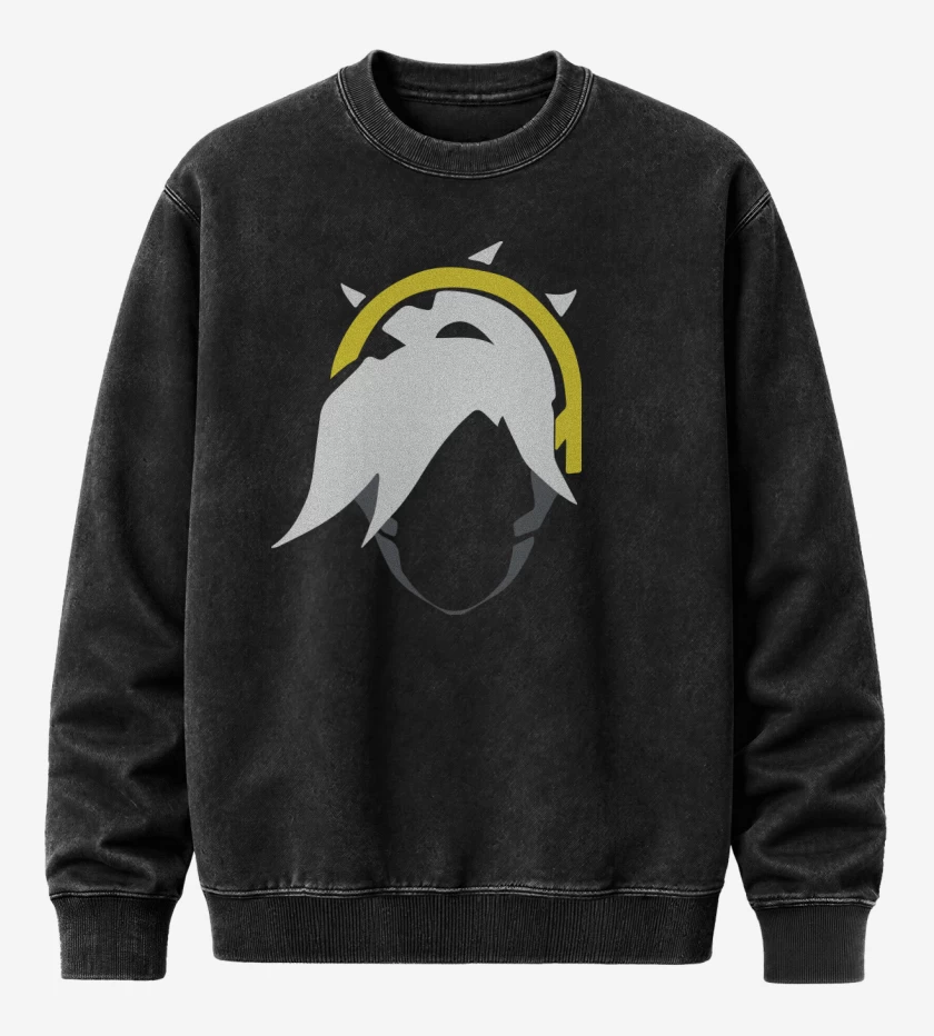 Poleron Polo Acid Wash Negro de Mercy