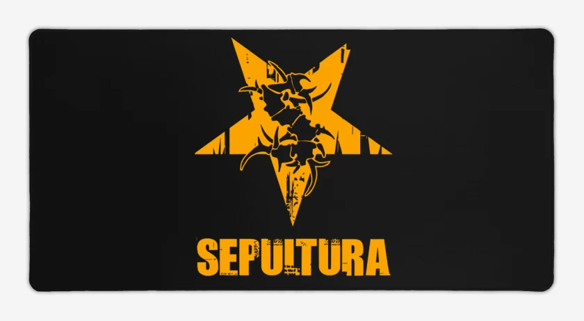 Mouse pad Gamer Negro de Sepultura