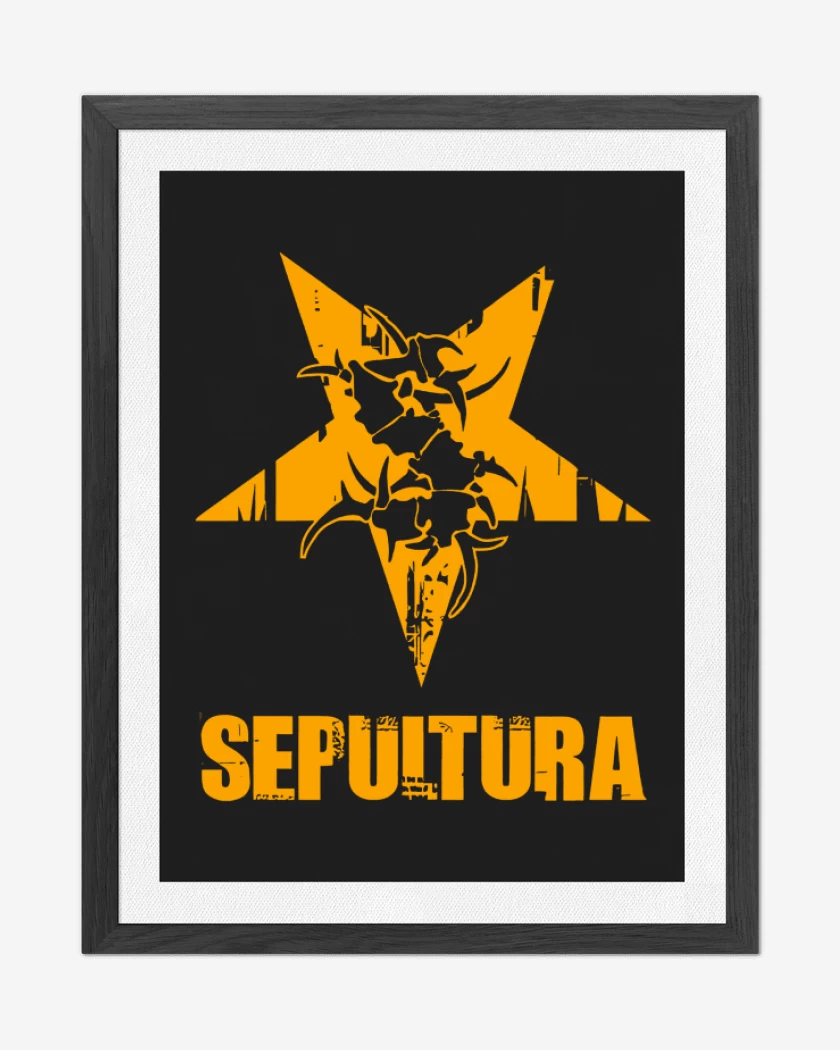 Cuadro decorativo Negro de Sepultura