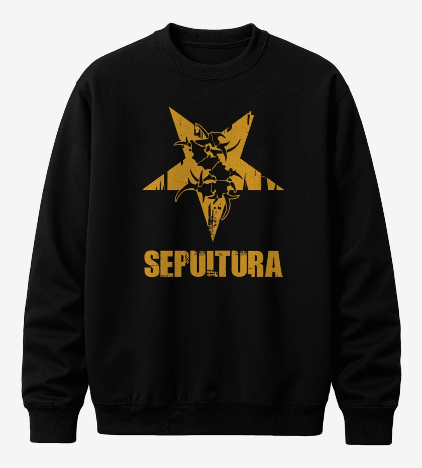 Poleron polo Negro de Sepultura