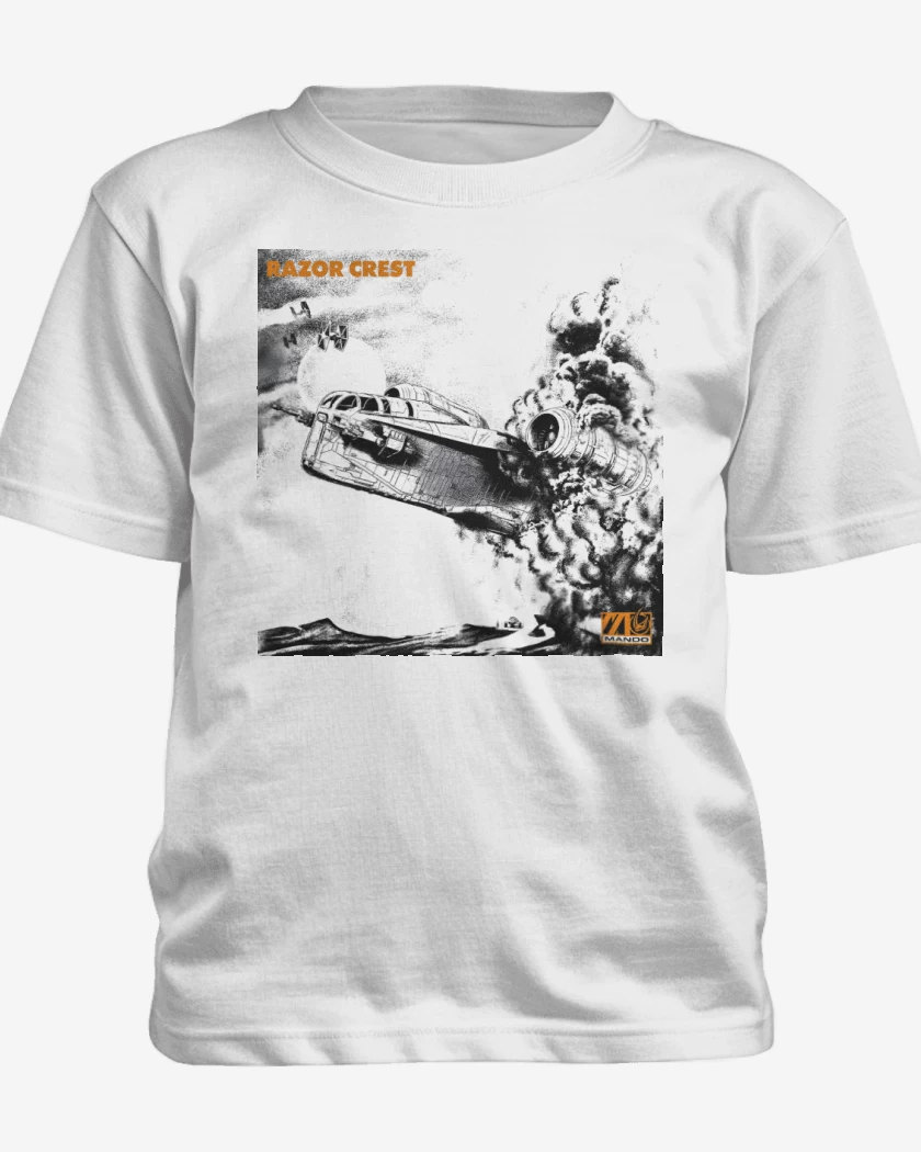 Polera de niño Blanco de Razor Crest