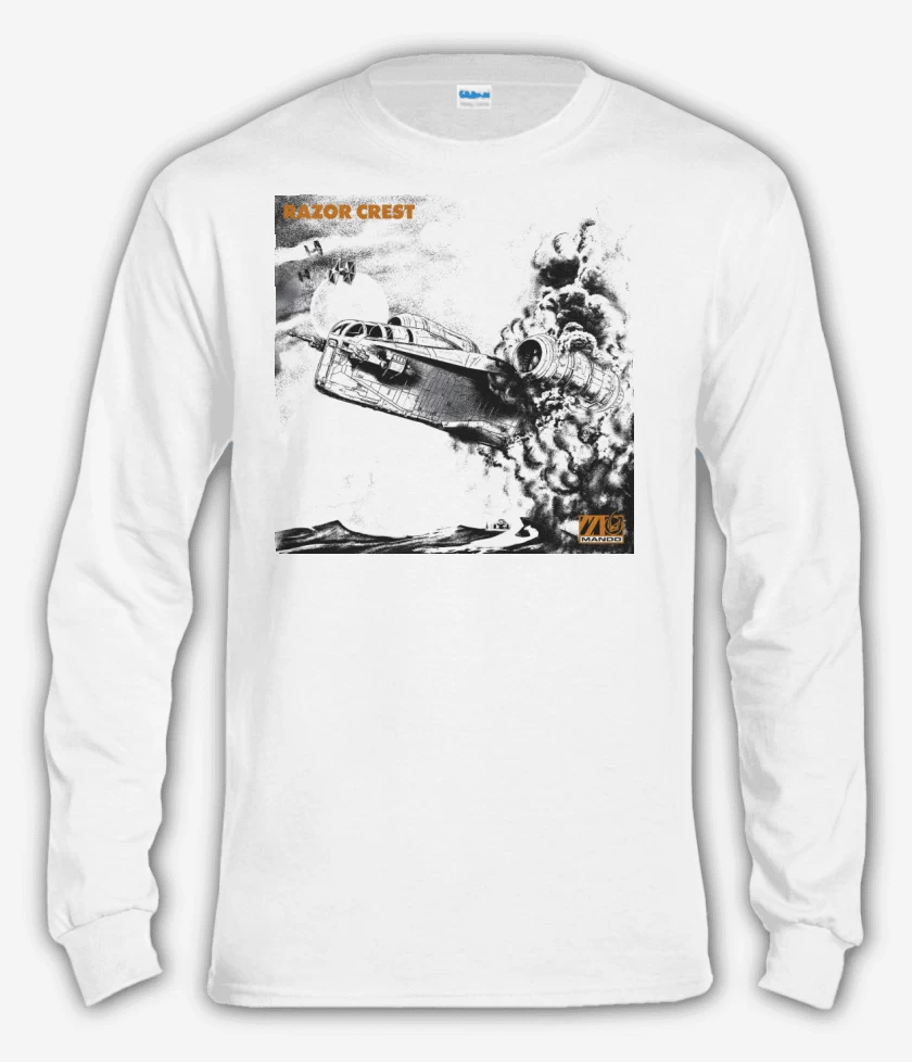 Polera manga larga Blanco de Razor Crest