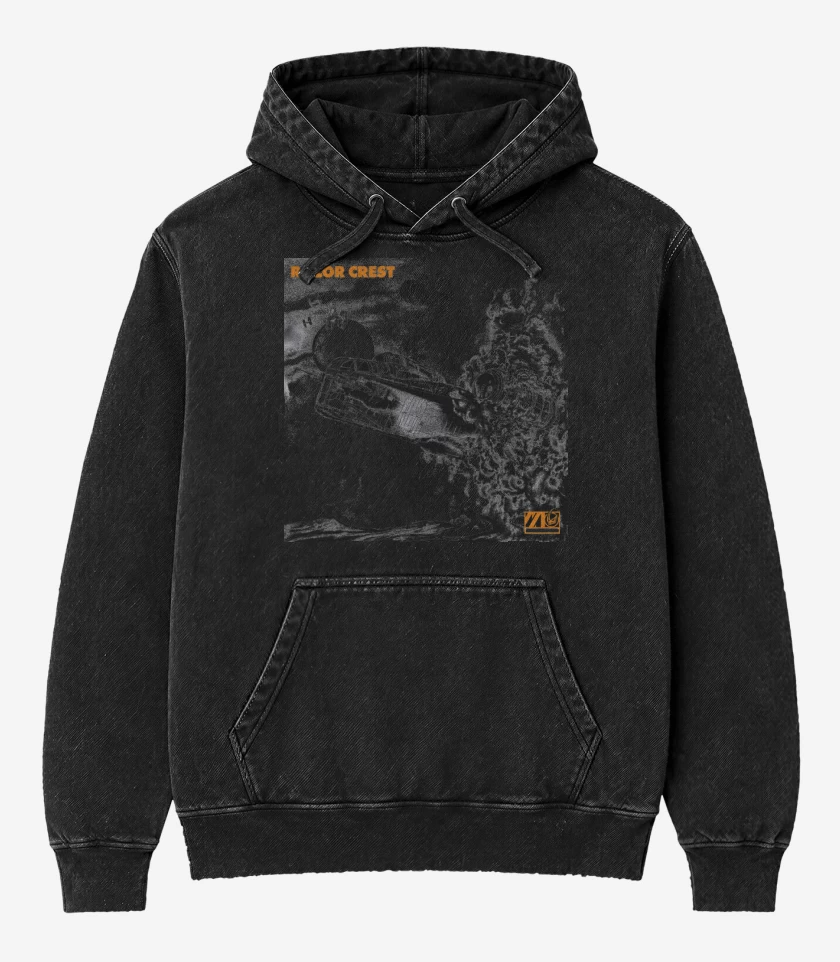 Poleron Canguro Acid Wash Negro de Razor Crest