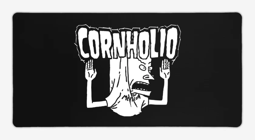 Mouse pad Gamer Negro de Cornholio