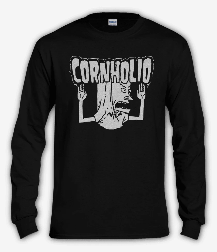 Polera manga larga Negro de Cornholio