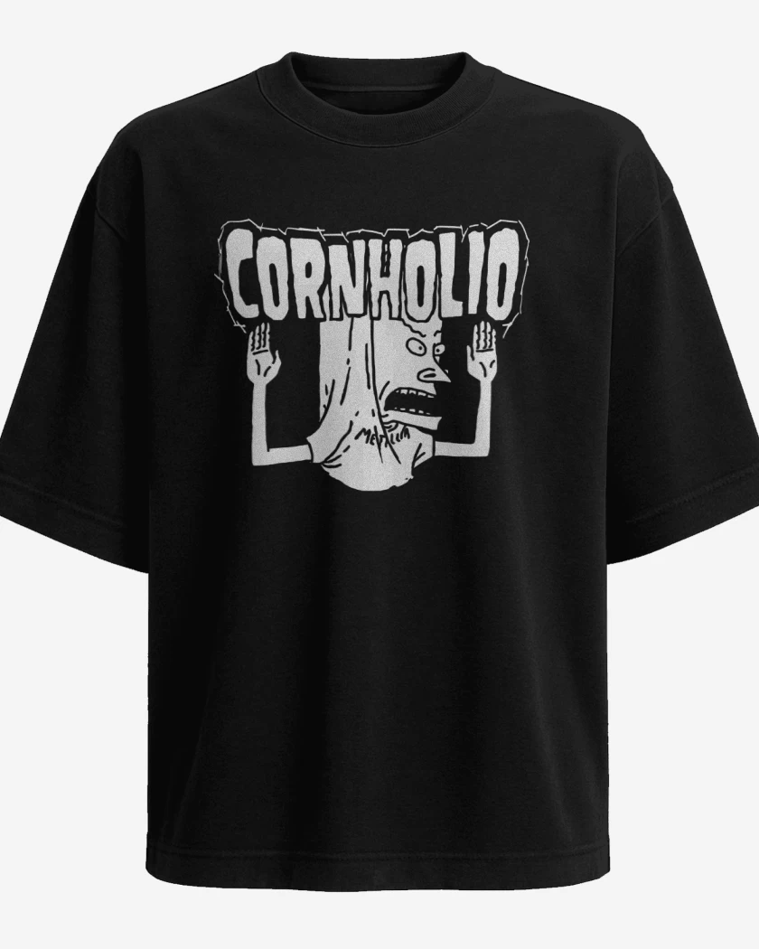 Polera Oversize Negro de Cornholio