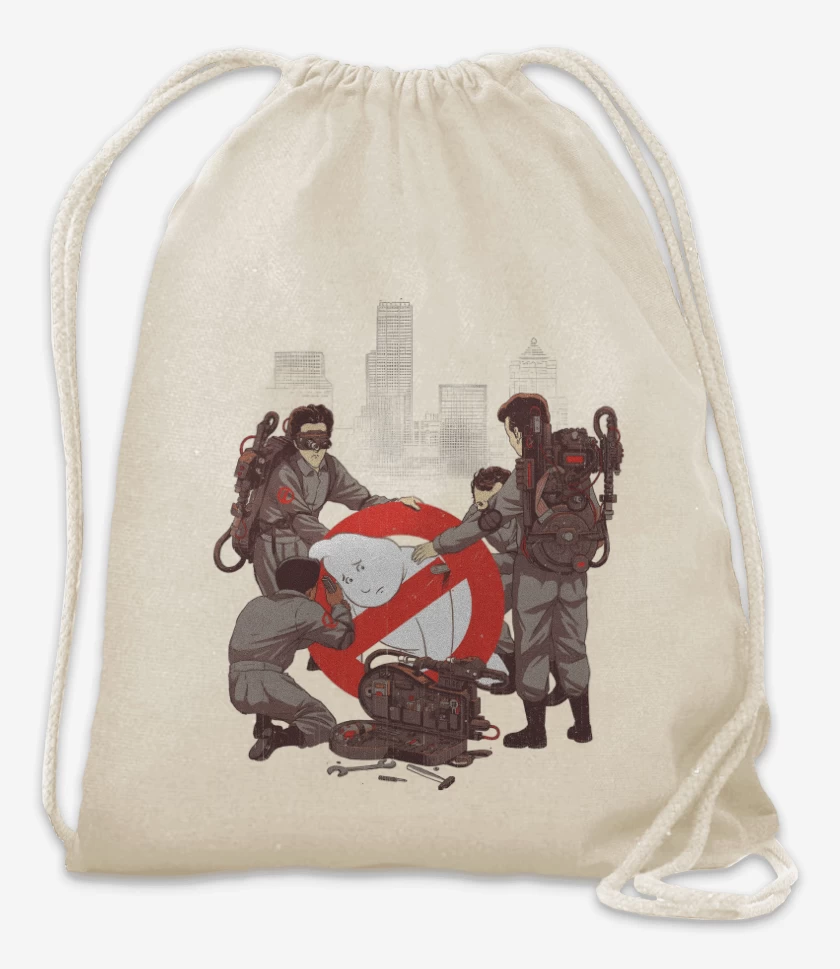 Mochila Blanco de Fantasma Atrapado