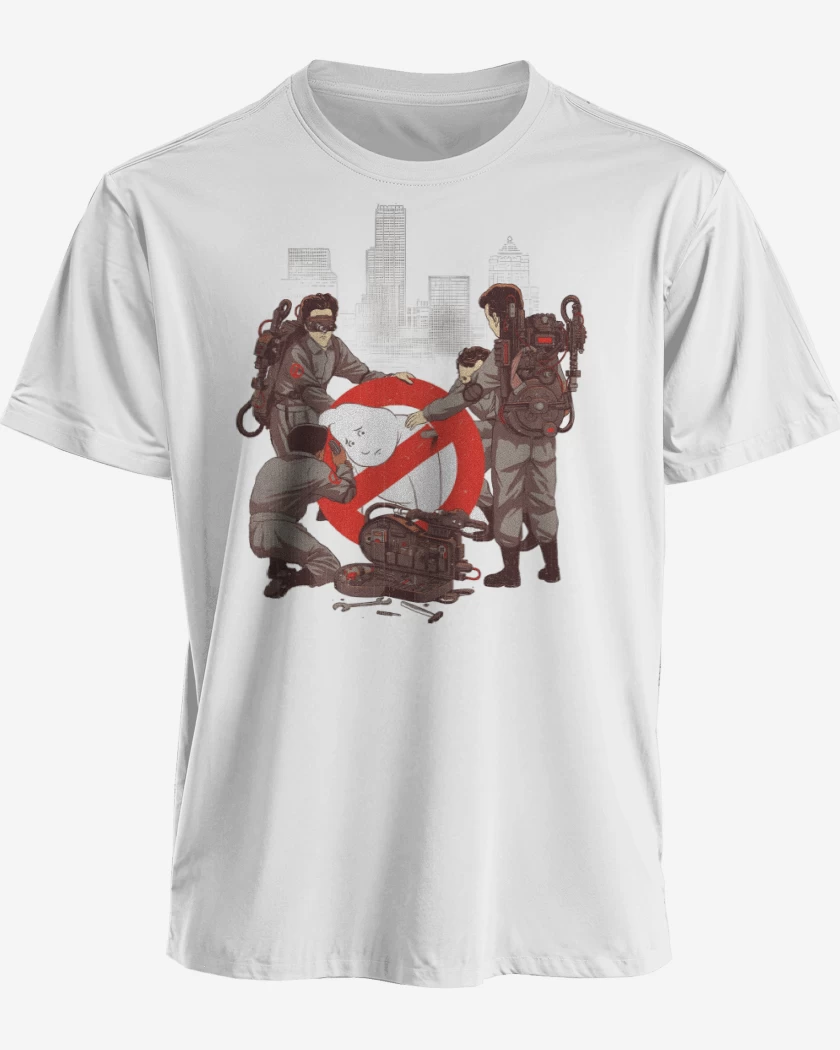 Polera premium Blanco de Fantasma Atrapado