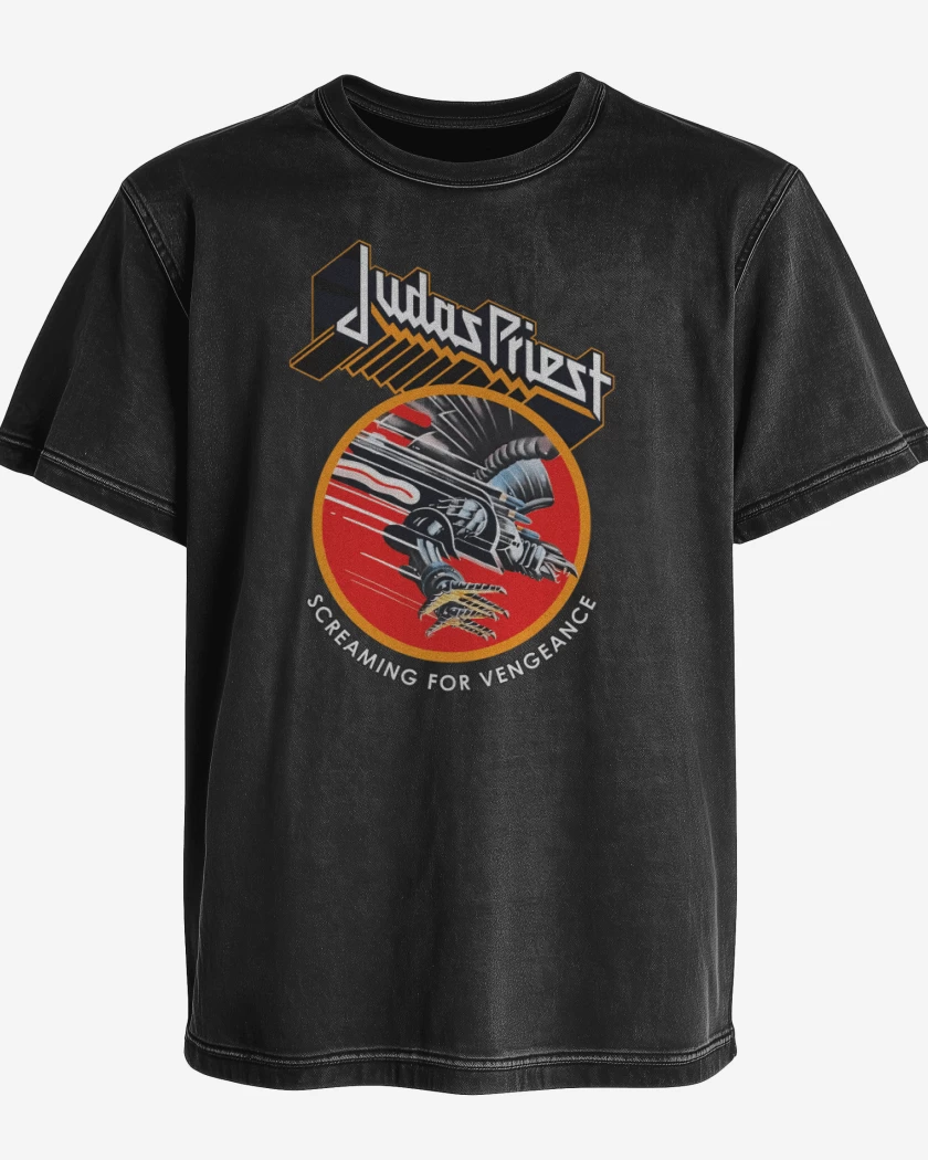 Polera desgastada Negro de Screaming for vengance