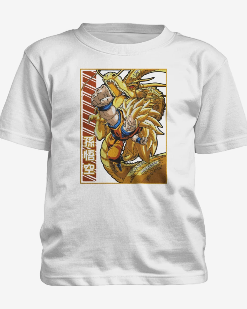 Polera de niño Son Goku fase 3