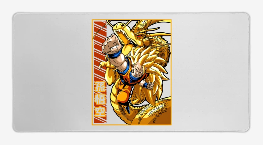 Mouse pad Gamer Blanco de Son Goku fase 3