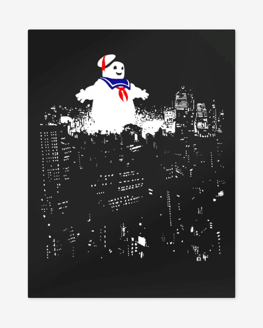 Print metalico Negro de Stay Puft