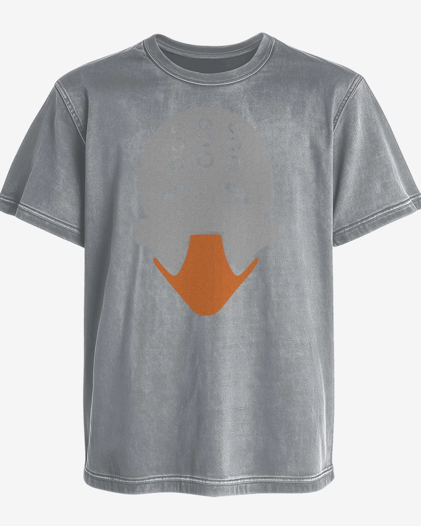 Polera desgastada Gris Melange de Zenyatta