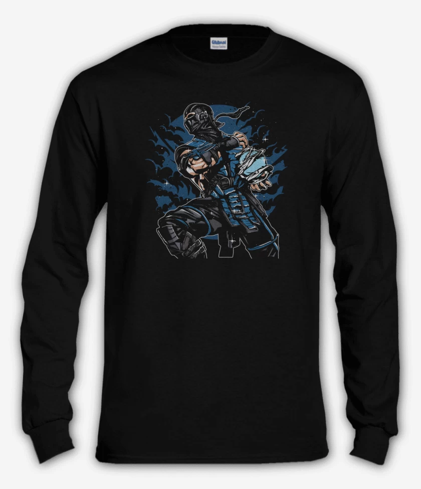 Polera manga larga Negro de Sub Zero 2