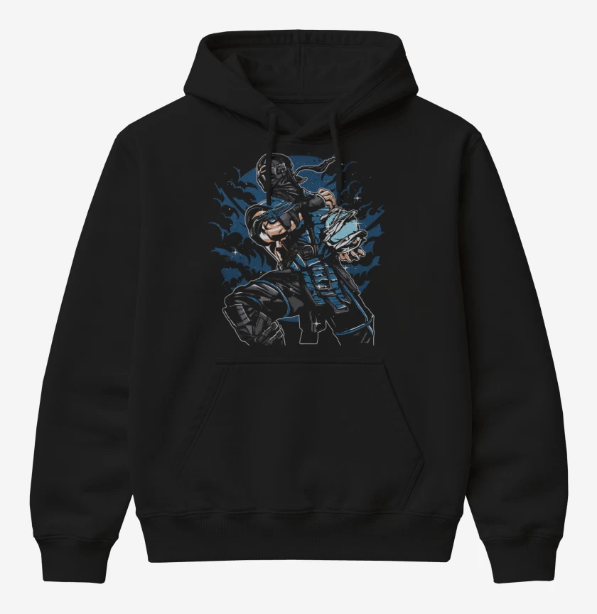 Poleron Canguro básico Negro de Sub Zero 2