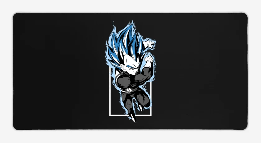 Mouse pad Gamer Negro de Vegeta Blue Saiyan