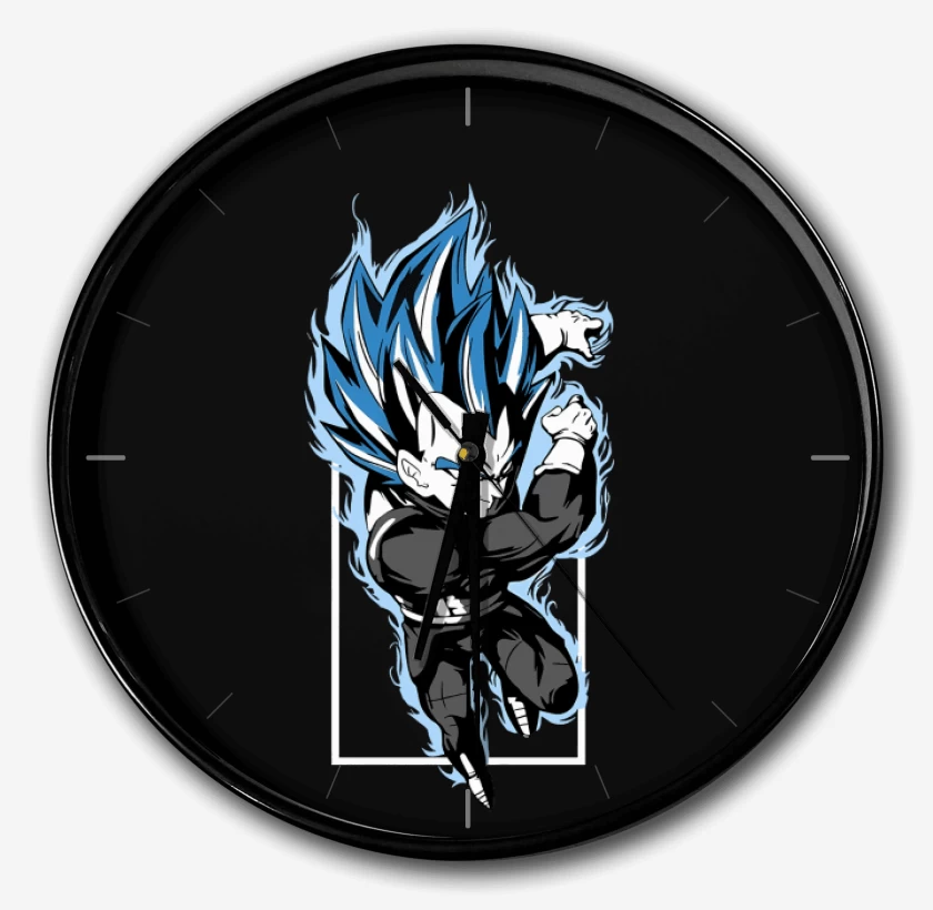 Reloj Negro de Vegeta Blue Saiyan
