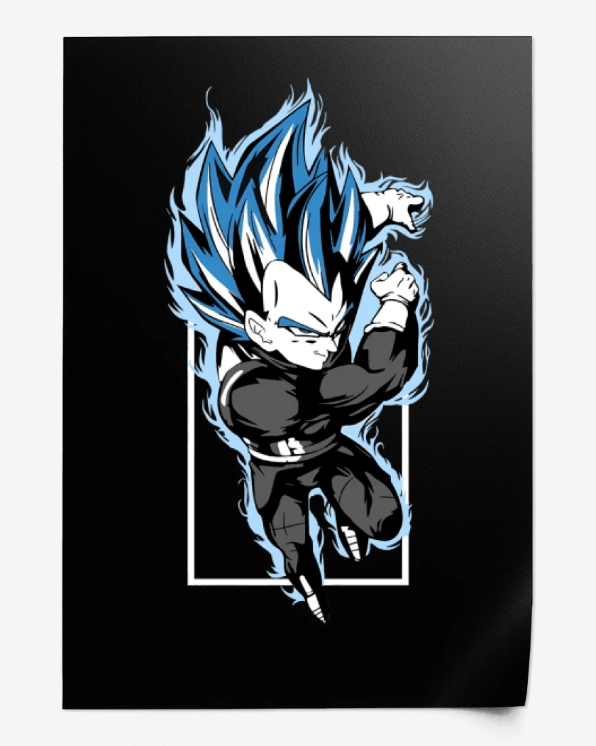 Print Vegeta Blue Saiyan